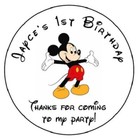 Mouse Personalized Custom Thank You Seals Labels Stickers Party Favors