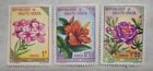 Upper Volta  burkina Faso   1963  Flower Stamps  Mint  3 Each  Scott  111-13
