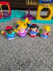 Fisher-price Little People Playground Playset W slide   Swing   4 Figures Trike