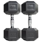 Set Of 2 Cap Barbell Rubber-coated Hex Dumbbells