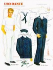 Vintage Uncut Uso canteen place In Sun Paper Dolls  1 Marilyn Henry Reproduction
