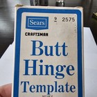 Sears Craftsman 9 2575 Butt Hinge Template Router Mortising 3 1 2    4  New Nos