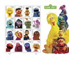 Usps Postage Stamps Sheet Of 16 - Sesame Street - First Class Letter