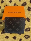 Authentic Louis Vuitton Multiple Wallet In Monogram Eclipse Canvas W box