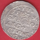 R  Poland Lithuania 3 Groschen 1596 Riga Sigismund Iii Aunc Details  4557