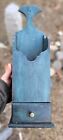 Vintage Old Robins Egg Blue Wood Wall Candle Pipe Storage Box Drawer Estate