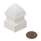 1  X 1  Gothic Vinyl Picket Caps - White  pack Of 5 