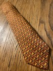Vintage Euc Renato Balestra Tiny Animal Horse Baroque Silk Tie Made In Italy