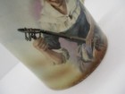 Vintage Handpainted Mug Woman Tuning A Guitar