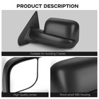 Right For 2002-2008 Dodge Ram 1500 2500 3500 Side View Tow Mirror Power Heated