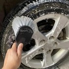Car Wheel Cleaning Brush Short Handle Tire Rim Detail Wash Tool Maintaining