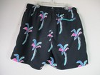Chubbies Swim Trunks Men L Havana Nights Black 5 5  Shorts Lined Pockets Elastic
