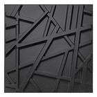  Pvc Decorative Textures Black 3d Wall Panels For 19 7  X 19 7  Stripes-black