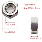 10pcs M10 X 1 0mm Pitch Hex Nuts Stainless Hex Nu  Metric Fine Thread Hex Nuts