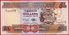 Solomon Islands 20 Dollars Nd 1996 Prefic C 1 P 21 Unc Free Shipping From 100 