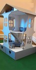 Large Wooden Doll House Dollhouse Playset 13 Furniture Kids Baby Girls