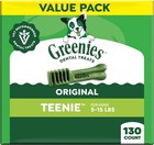 Greenies Original Teenie Natural Dental Dog Treats 130 Count    Pack Of 2   