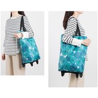 Foldable Shopping Trolley Tote Grocery Bags Shopping Cart Portable With Wheels