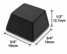 1 2  Tall X 3 4  Square Rubber Feet With 3m Adhesive For Bench Top Electronics