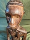 Old Vintage African Bembe Tribe Tribal Art Wood Carving Statue Fertility Woman