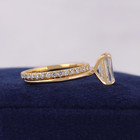 Igi Lab Grown Diamond Womens Ring Set Emerald Cut 2 60 Ct E F Vs 14k Yellow Gold