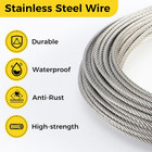 1 8 Inch Wire Rope  120ft Stainless Steel Cable  7x7 Strands Steel Wire Kit With
