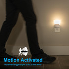 Ge Led Night Light Motion Sensor Plug-in Ul Listed  White  40 Lumens