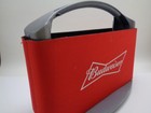 Budweiser Cool Six Logo Carry Handle 6 Pack Can Cooler With Freezer Pack Euc