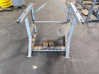 K Frame Industrial Sewing Machine Legs 2 Pedal 27  Tall Metal Steel Gray No Top