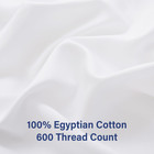 100  Egyptian Cotton Queen Size Fitted Sheet  600 Thread Count  16  Deep Pocket