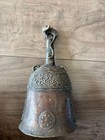Antique Bronze Bell Dragon 9 4 Inch Japanese Sculpture Buddhism Temple Vajra