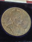 1902 King Edward Vii   Queen Alexandra Coronation Bronze Medal 55mm - Excellent