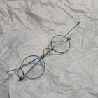 Antique Late 19th Century Silver Rim Eyeglasses Oval Lenses Steam Punk
