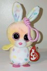 Ty Basket Beanie Baby      Swirls The Bunny Rabbit 3  New Mwmt Easter Stuffed Toy