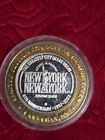 Las Vegas  10 Game Token  6ozt  999 Silver With Gold Plate Edge 