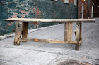 Antique Kitchen Island Workbench Carpenter Table Wood Counter Industrial Rustic