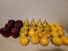 29 Pc Lot Mixed Faux Fruit Artificial Fake Plastic Decorative Apple lemon pear