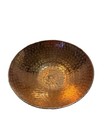 Handcrafted Copper Decorative Bowl Embossed Design Made India Handwash Only