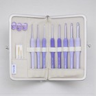 Tulip Etimo Murasaki Tem-001 Crochet Hook Set Cushion Grip Knitting Needles Purp