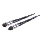 49  Hay Spike Bale Spear 4500lb Capacity Spike Fork Fit For Tractor Black 2-pack