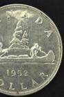2 X 1952 Canada Silver Dollar Coins-for Collecting Nwl On One