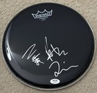 Foo Fighters Signed Autographed Drumhead Taylor Hawkins Pat Smear Mendel Psa dna