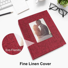 Small Photo Album 4x6 Photos  2 Pack Linen Cover Mini Photo Book  26-page Holds