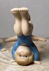 Vintage 1983 Miniature Gymnast  Set Of 3 By Enesco