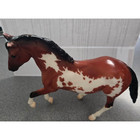 Breyer Molding Trotting Horse Spotted Brown   White 6 5  Figure Black Mane