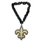New Nfl New Orleans Saints Black Fan Chain Necklace Foam Made In Usa