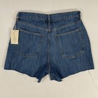Universal Thread Womens Shorts Size 6 Boyfriend Denim Raw Hem Relaxed Fit Blue 