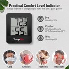 Temppro Tp49bw Mini  Lcd Digital Indoor Hygrometer Humidity Room Thermometer