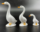 Bone China Geese Duck Family Lot Of 3 Tallest Is 3  Vintage