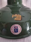 Vtg Green Porcelain Enamel 12  Gas Station Barn Farm Industrial Light Fixture 